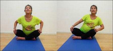 Giúp giảm đau lưng và giúp em bé xoay đầu.