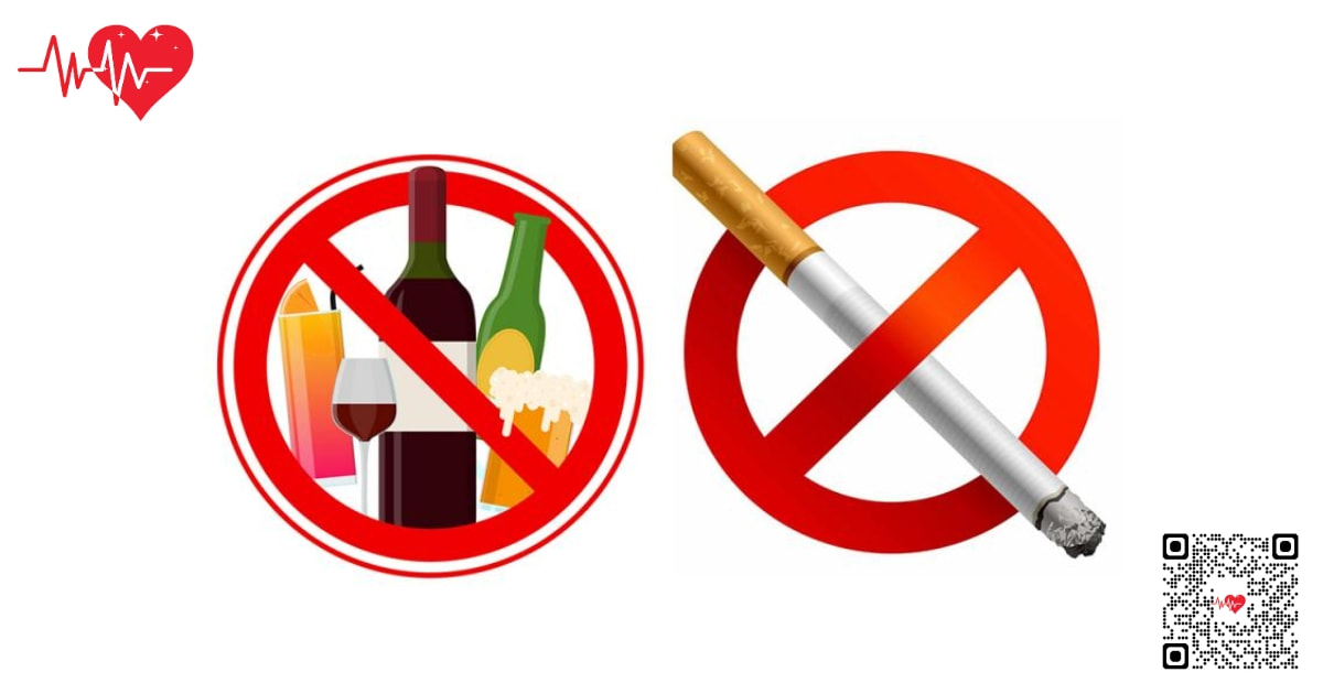 Giảm hoặc bỏ rượu bia, thuốc lá, chất kích thích